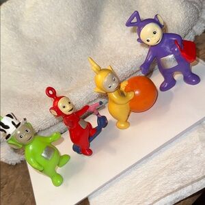 Bullyland Vintage Teletubbies Toy Set Lot of 4 Ragdoll 1995 1996